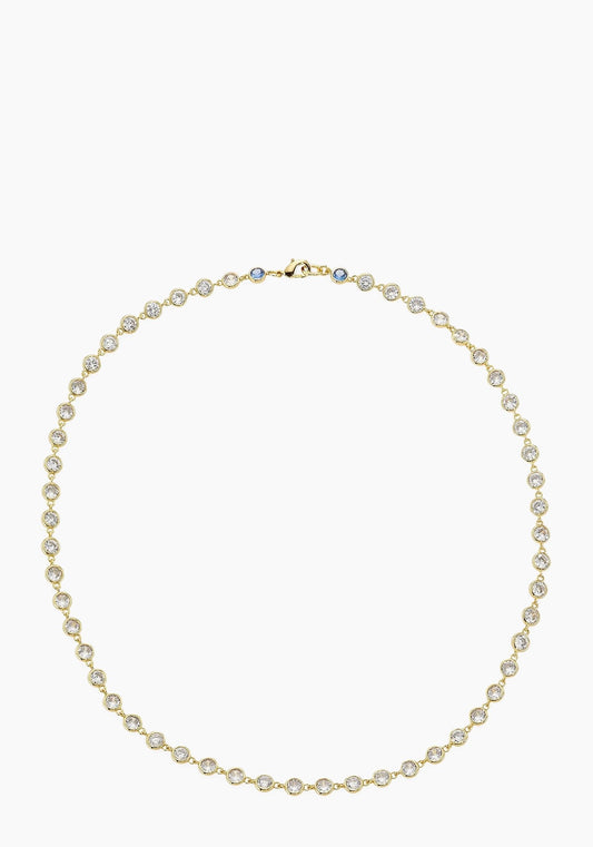 Goldtone & Cubic Zirconia Necklace